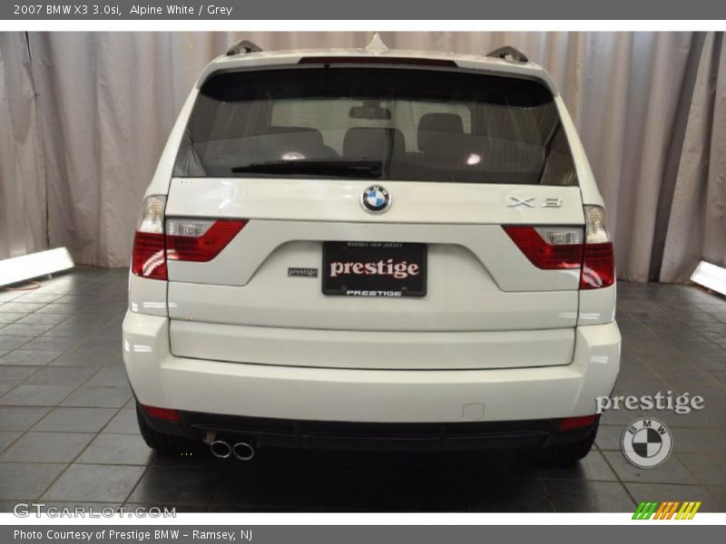 Alpine White / Grey 2007 BMW X3 3.0si