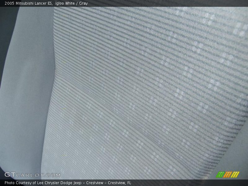 Igloo White / Gray 2005 Mitsubishi Lancer ES