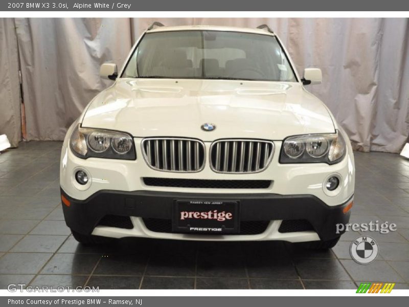 Alpine White / Grey 2007 BMW X3 3.0si