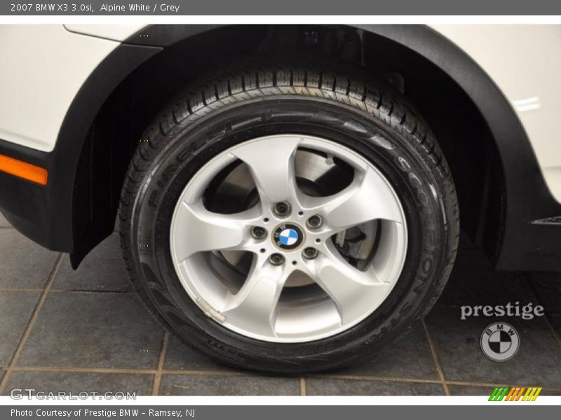 Alpine White / Grey 2007 BMW X3 3.0si