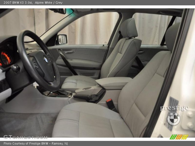 Alpine White / Grey 2007 BMW X3 3.0si