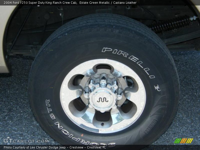Estate Green Metallic / Castano Leather 2004 Ford F250 Super Duty King Ranch Crew Cab