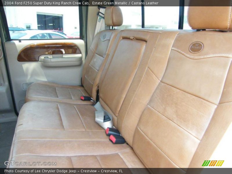 Estate Green Metallic / Castano Leather 2004 Ford F250 Super Duty King Ranch Crew Cab