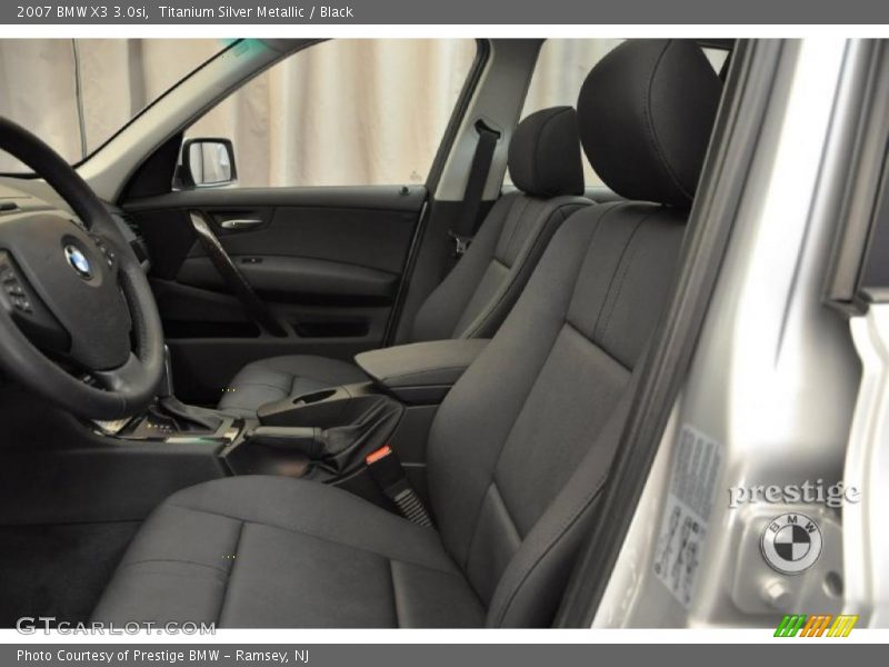 Titanium Silver Metallic / Black 2007 BMW X3 3.0si