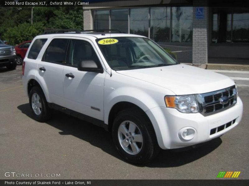 Oxford White / Camel 2008 Ford Escape XLT