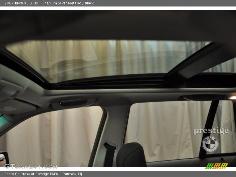 Titanium Silver Metallic / Black 2007 BMW X3 3.0si