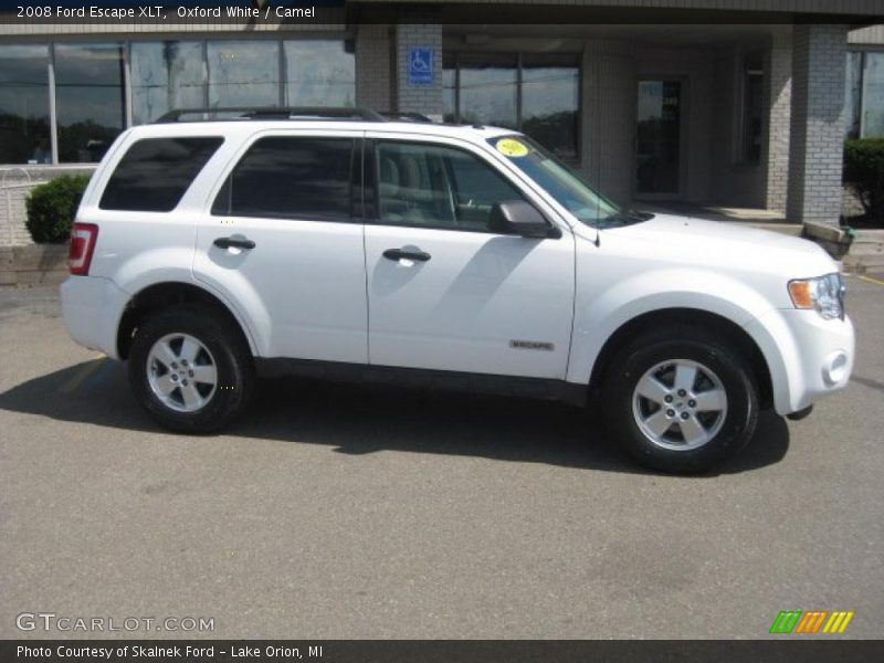 Oxford White / Camel 2008 Ford Escape XLT