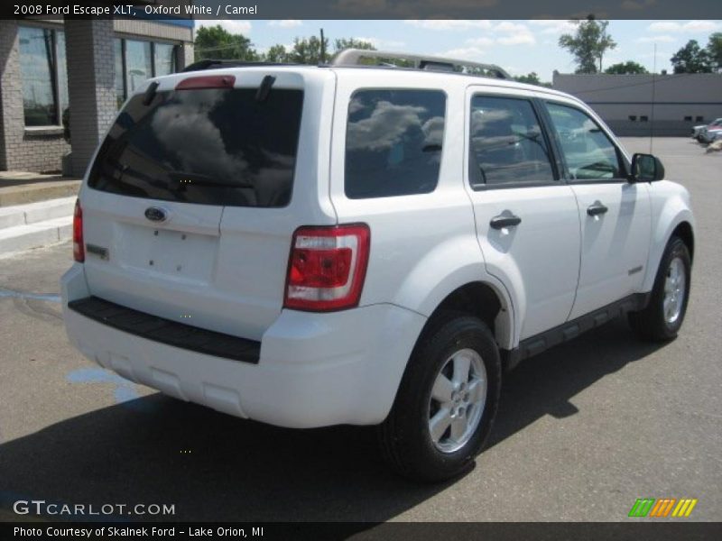 Oxford White / Camel 2008 Ford Escape XLT
