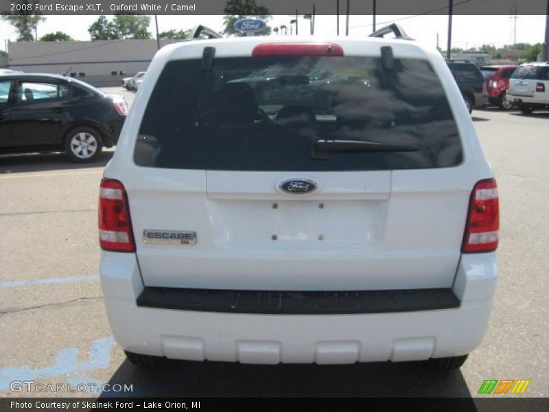 Oxford White / Camel 2008 Ford Escape XLT
