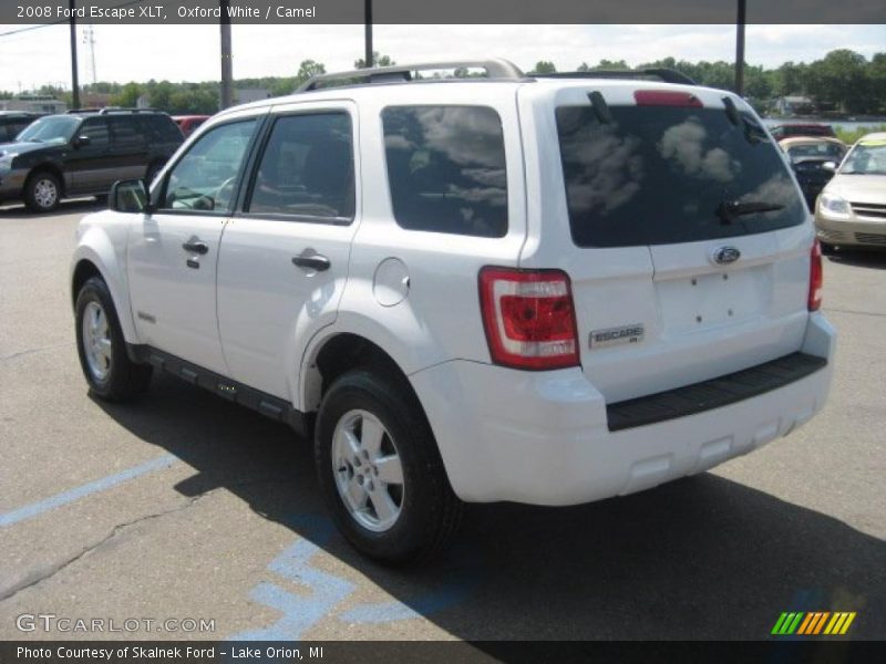 Oxford White / Camel 2008 Ford Escape XLT
