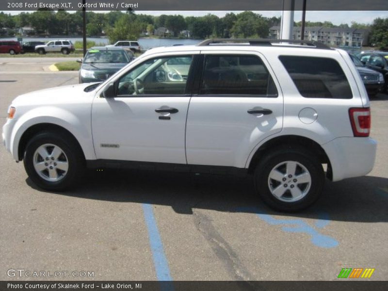 Oxford White / Camel 2008 Ford Escape XLT