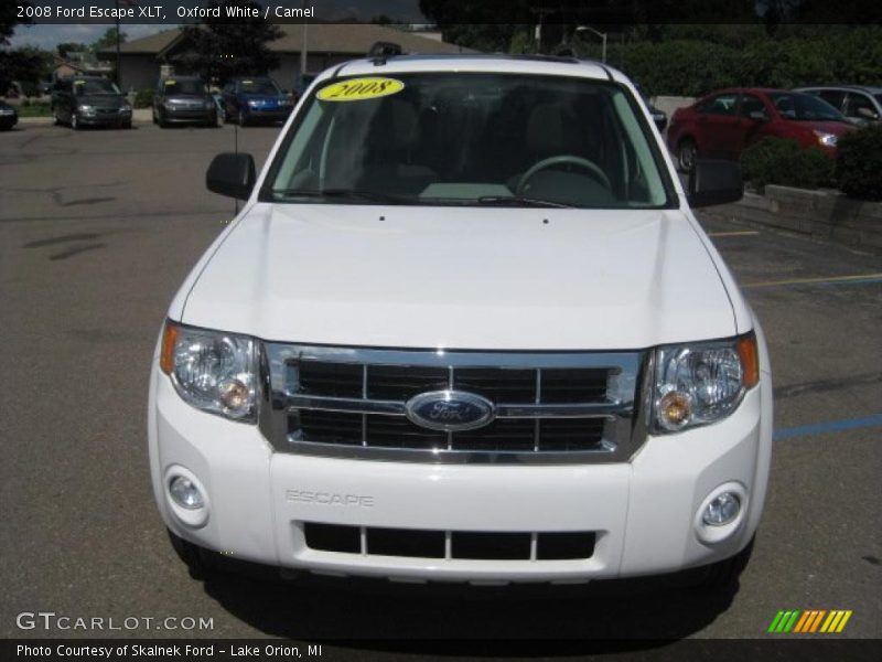 Oxford White / Camel 2008 Ford Escape XLT