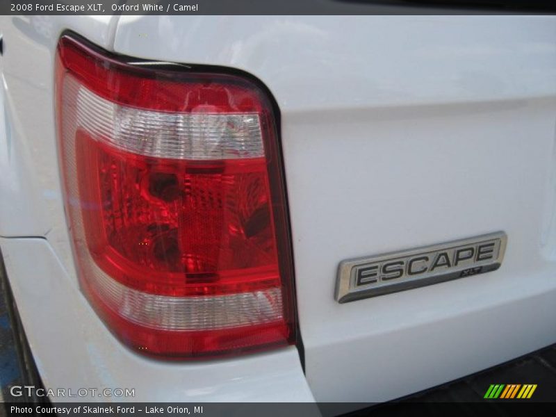 Oxford White / Camel 2008 Ford Escape XLT