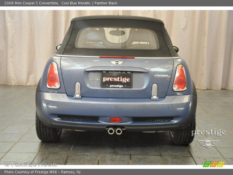 Cool Blue Metallic / Panther Black 2006 Mini Cooper S Convertible