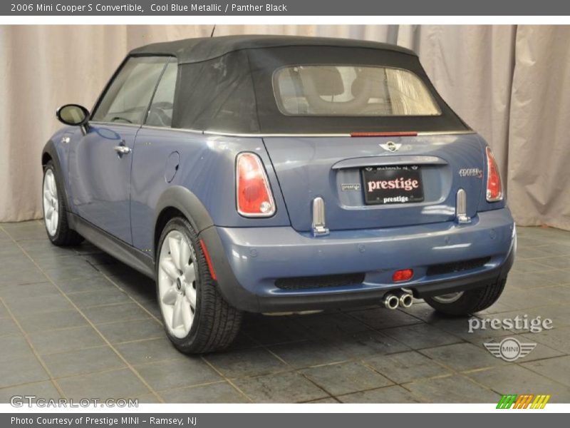 Cool Blue Metallic / Panther Black 2006 Mini Cooper S Convertible