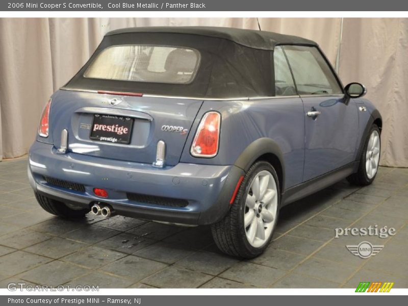 Cool Blue Metallic / Panther Black 2006 Mini Cooper S Convertible
