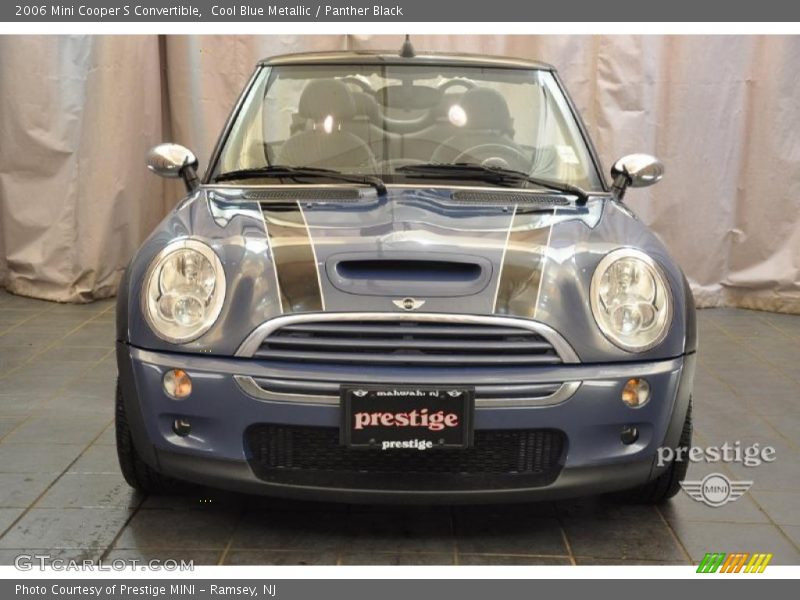 Cool Blue Metallic / Panther Black 2006 Mini Cooper S Convertible