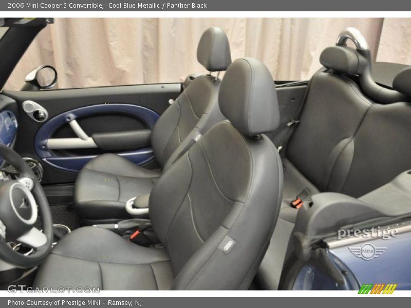 Cool Blue Metallic / Panther Black 2006 Mini Cooper S Convertible