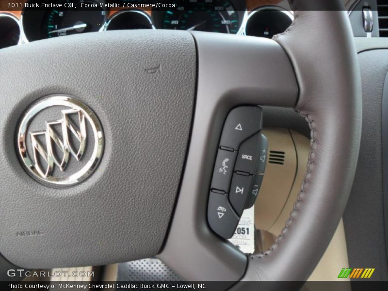 Cocoa Metallic / Cashmere/Cocoa 2011 Buick Enclave CXL
