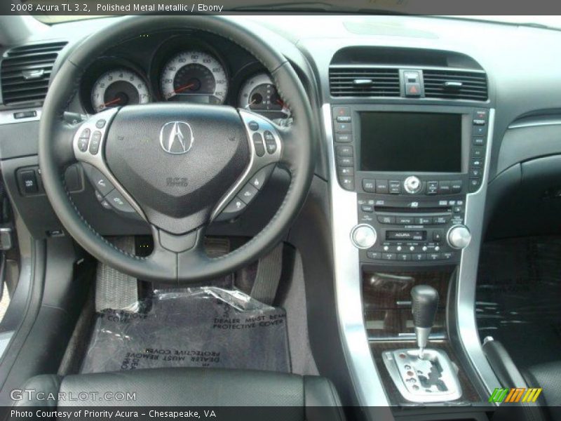 Polished Metal Metallic / Ebony 2008 Acura TL 3.2