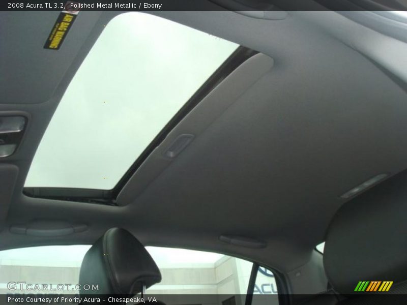 Polished Metal Metallic / Ebony 2008 Acura TL 3.2