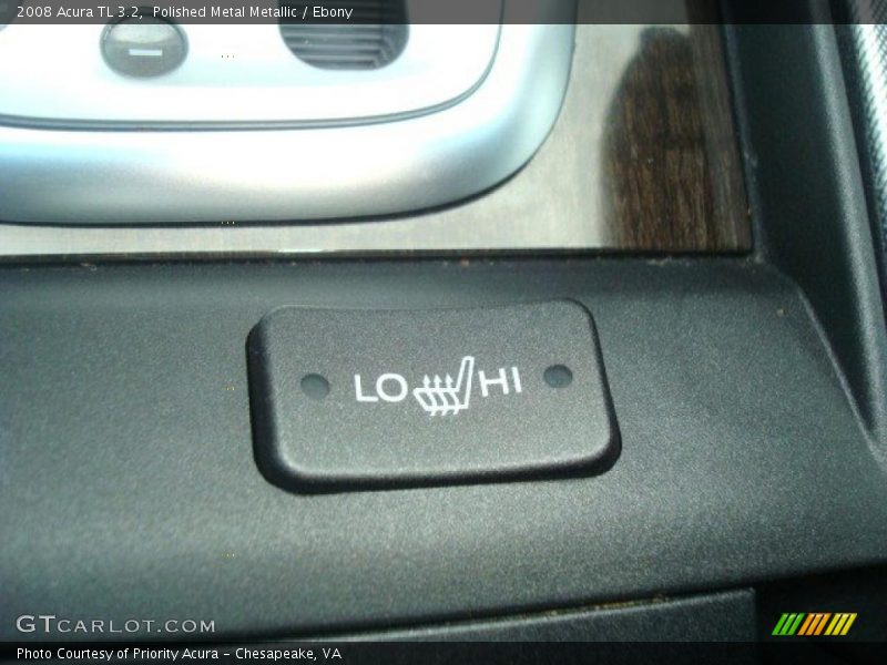 Polished Metal Metallic / Ebony 2008 Acura TL 3.2