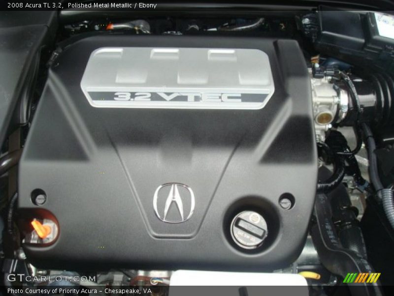 Polished Metal Metallic / Ebony 2008 Acura TL 3.2