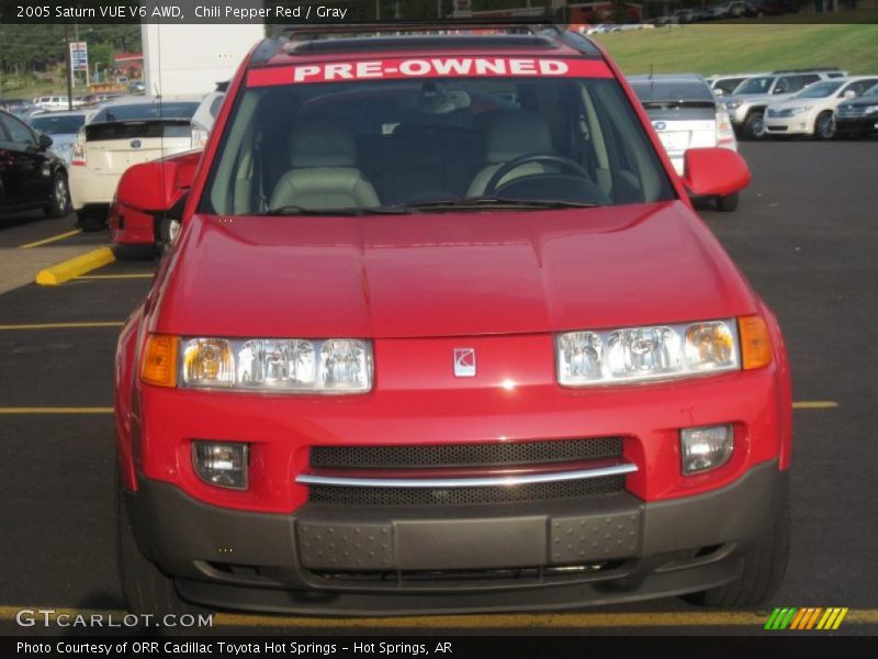 Chili Pepper Red / Gray 2005 Saturn VUE V6 AWD