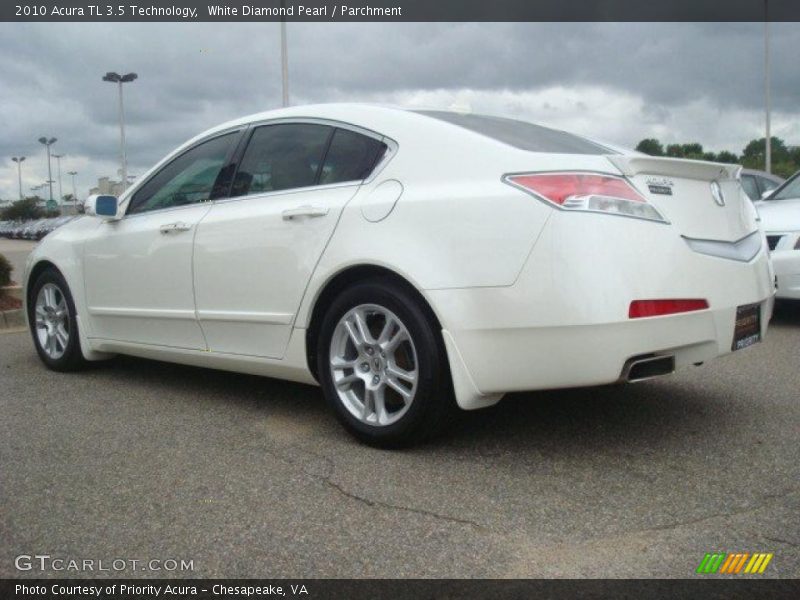 White Diamond Pearl / Parchment 2010 Acura TL 3.5 Technology