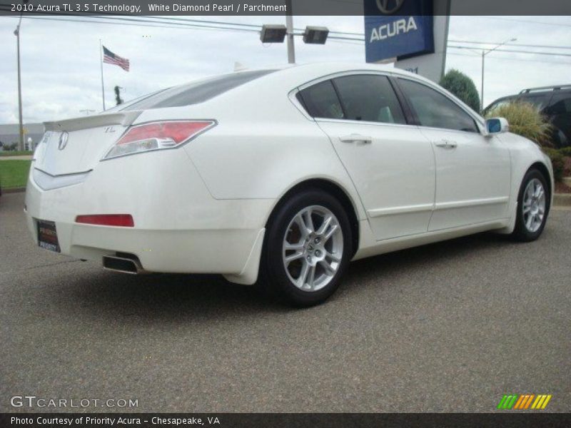 White Diamond Pearl / Parchment 2010 Acura TL 3.5 Technology
