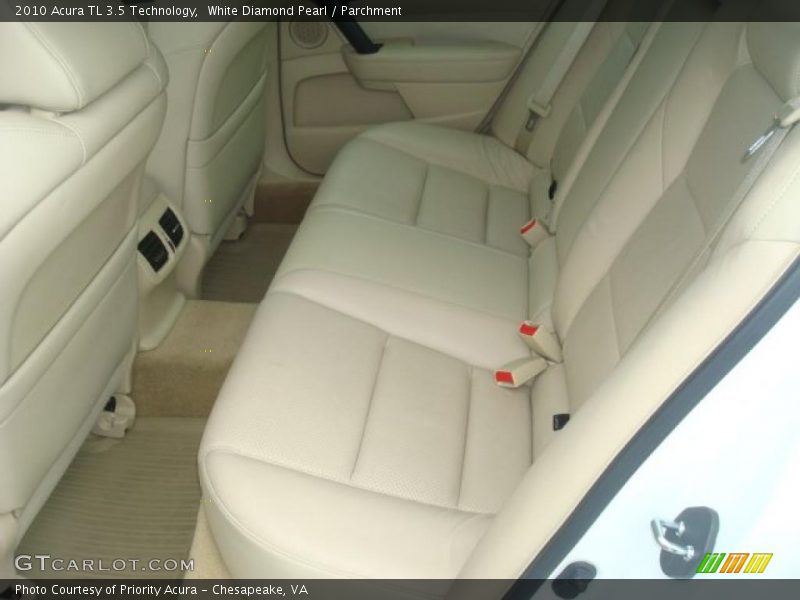 White Diamond Pearl / Parchment 2010 Acura TL 3.5 Technology