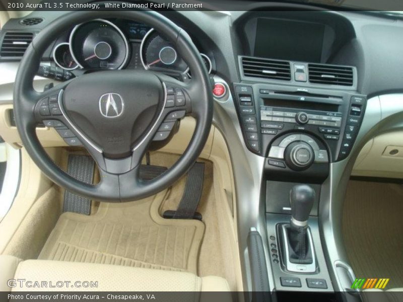White Diamond Pearl / Parchment 2010 Acura TL 3.5 Technology