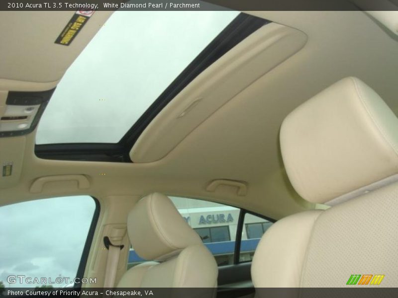 White Diamond Pearl / Parchment 2010 Acura TL 3.5 Technology