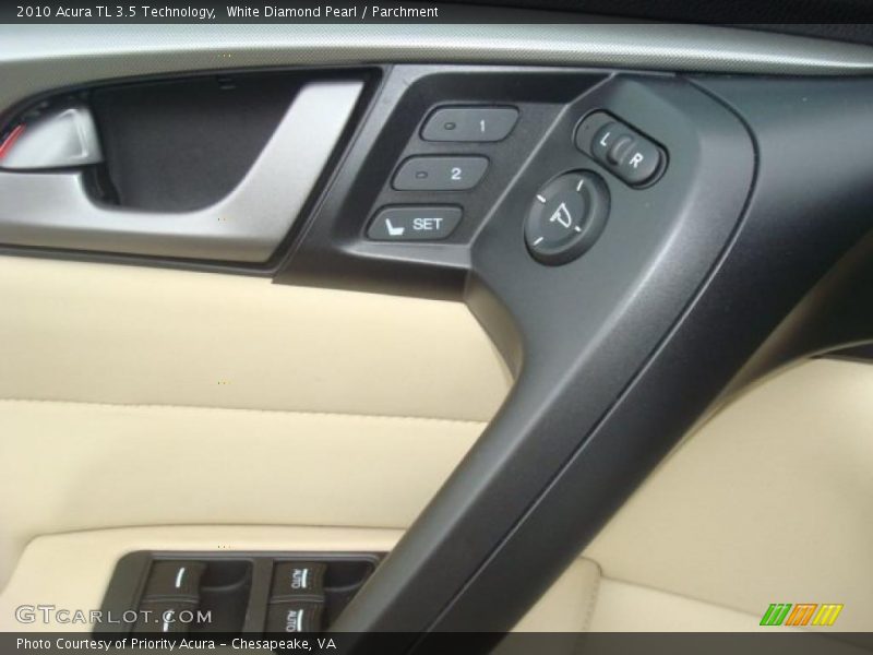 White Diamond Pearl / Parchment 2010 Acura TL 3.5 Technology