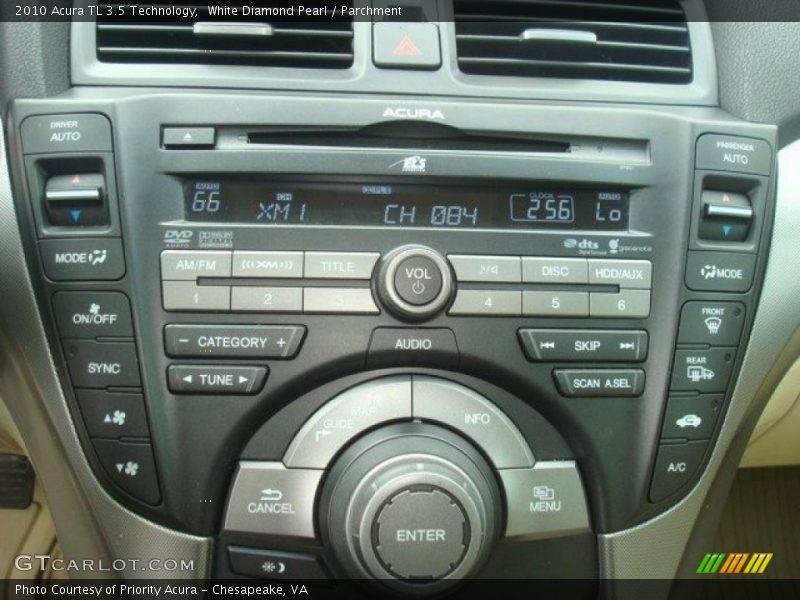 White Diamond Pearl / Parchment 2010 Acura TL 3.5 Technology