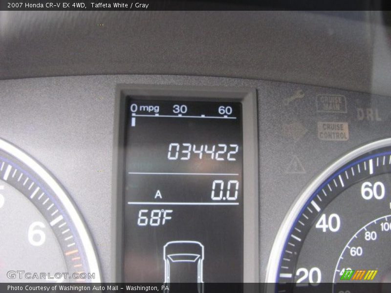 Taffeta White / Gray 2007 Honda CR-V EX 4WD