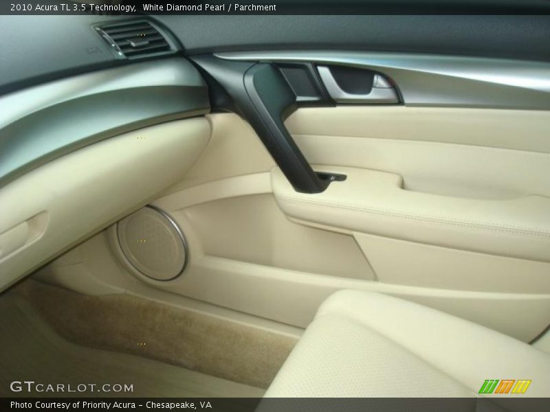 White Diamond Pearl / Parchment 2010 Acura TL 3.5 Technology