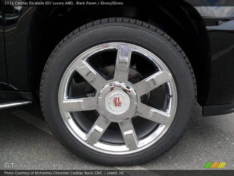 Black Raven / Ebony/Ebony 2011 Cadillac Escalade ESV Luxury AWD