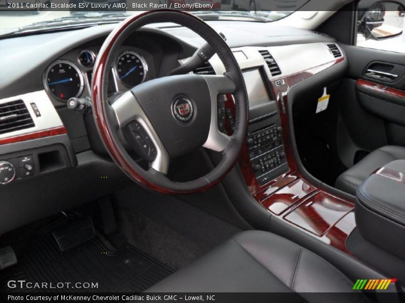 Black Raven / Ebony/Ebony 2011 Cadillac Escalade ESV Luxury AWD