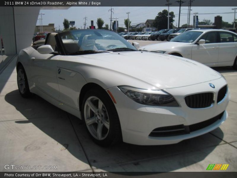 Alpine White / Beige 2011 BMW Z4 sDrive30i Roadster