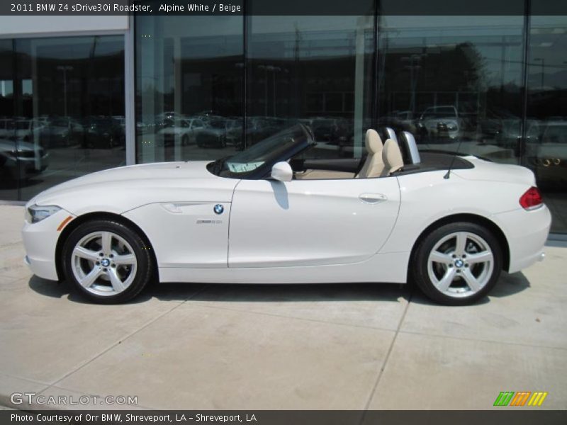 Alpine White / Beige 2011 BMW Z4 sDrive30i Roadster