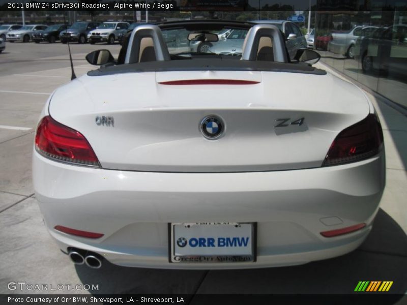Alpine White / Beige 2011 BMW Z4 sDrive30i Roadster