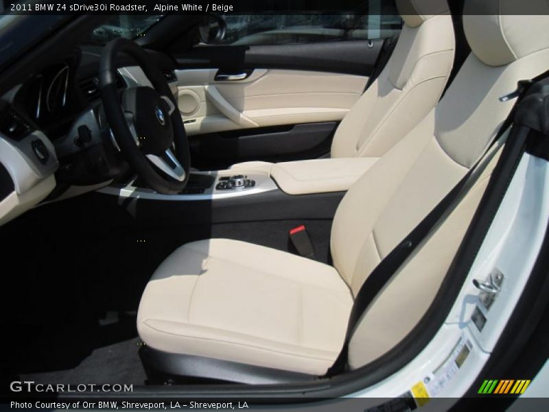 Alpine White / Beige 2011 BMW Z4 sDrive30i Roadster
