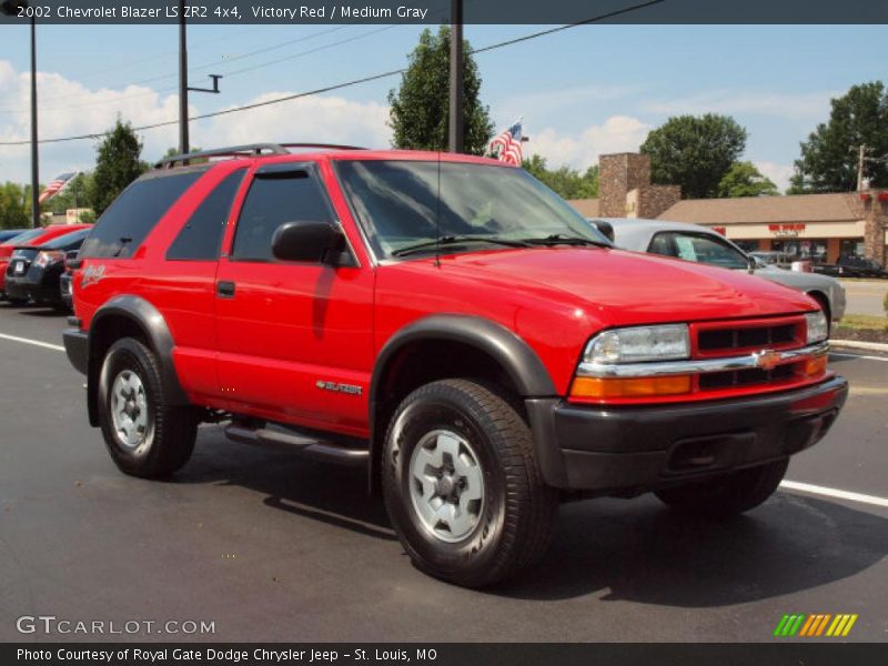 Victory Red / Medium Gray 2002 Chevrolet Blazer LS ZR2 4x4