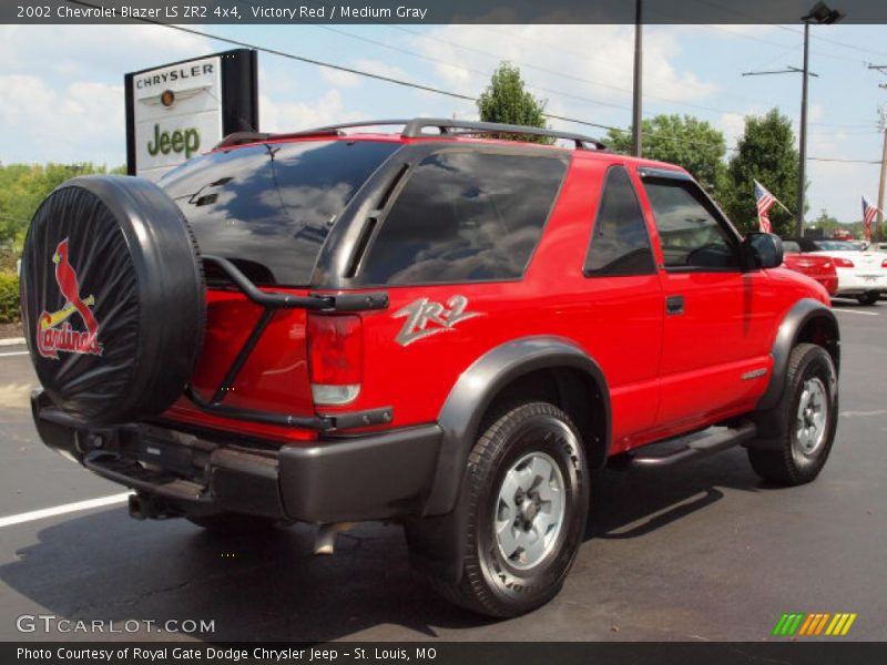 Victory Red / Medium Gray 2002 Chevrolet Blazer LS ZR2 4x4