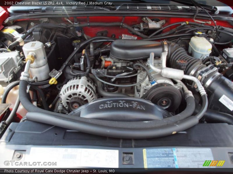 Victory Red / Medium Gray 2002 Chevrolet Blazer LS ZR2 4x4