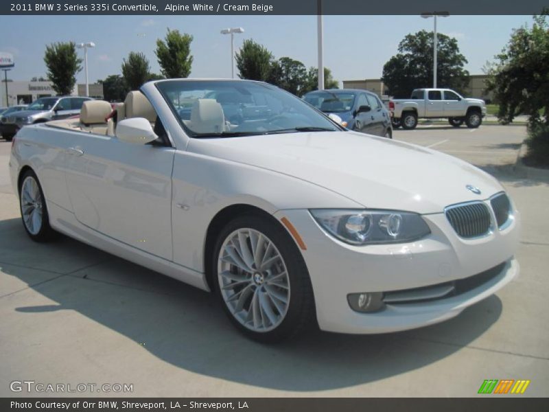 Alpine White / Cream Beige 2011 BMW 3 Series 335i Convertible