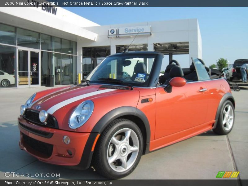 Hot Orange Metallic / Space Gray/Panther Black 2006 Mini Cooper Convertible