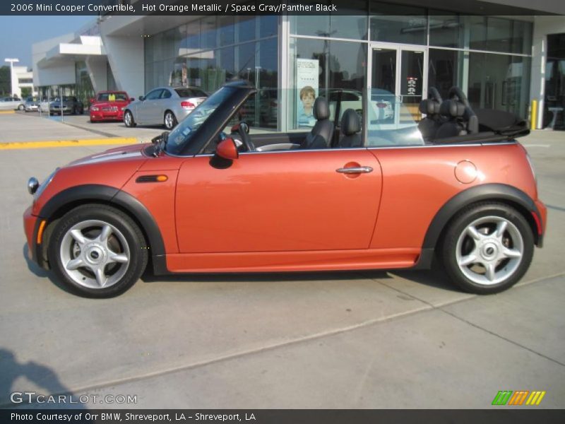 Hot Orange Metallic / Space Gray/Panther Black 2006 Mini Cooper Convertible