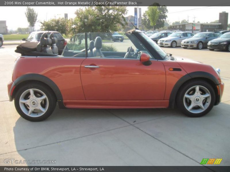 Hot Orange Metallic / Space Gray/Panther Black 2006 Mini Cooper Convertible